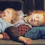 Auf_dem_Ofen_1895 sleeping children